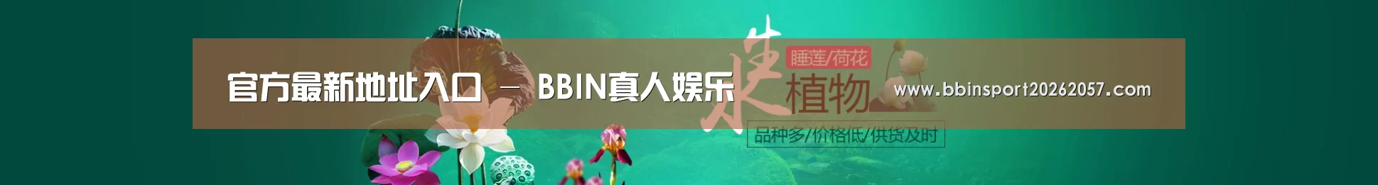 鲜花水草花卉网站模板